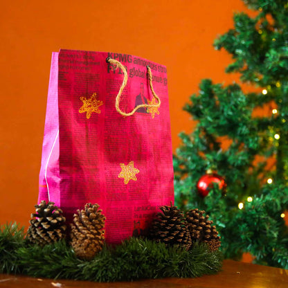 Fuschia Paper Gift Bag