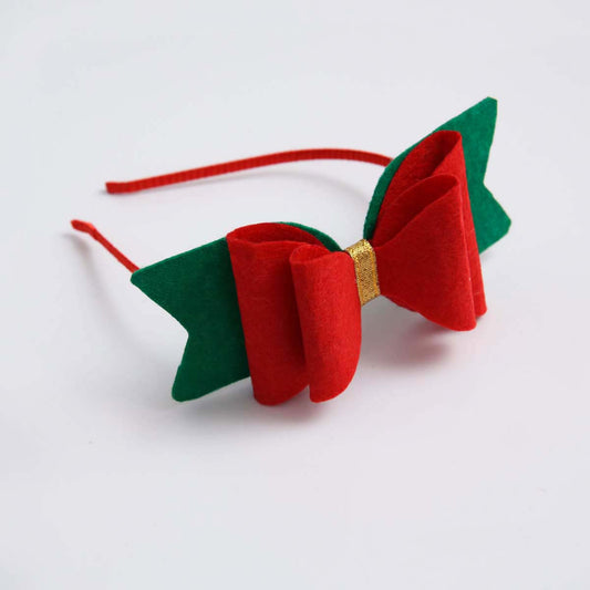 Red Bow Christmas Headband