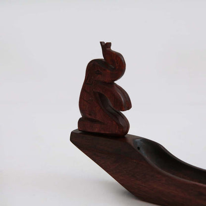 Elephant Wooden Incense Stick Holder