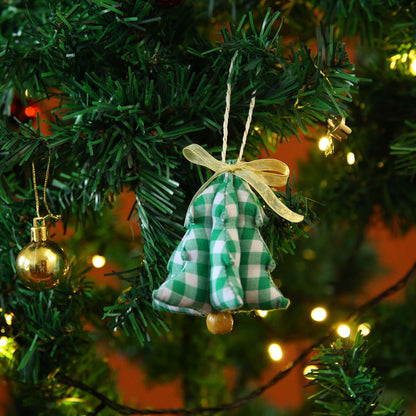 Green Gingham Tree Ornament