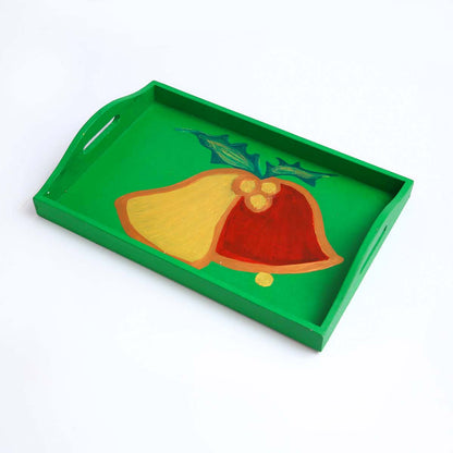 Christmas Bells Wooden Tray