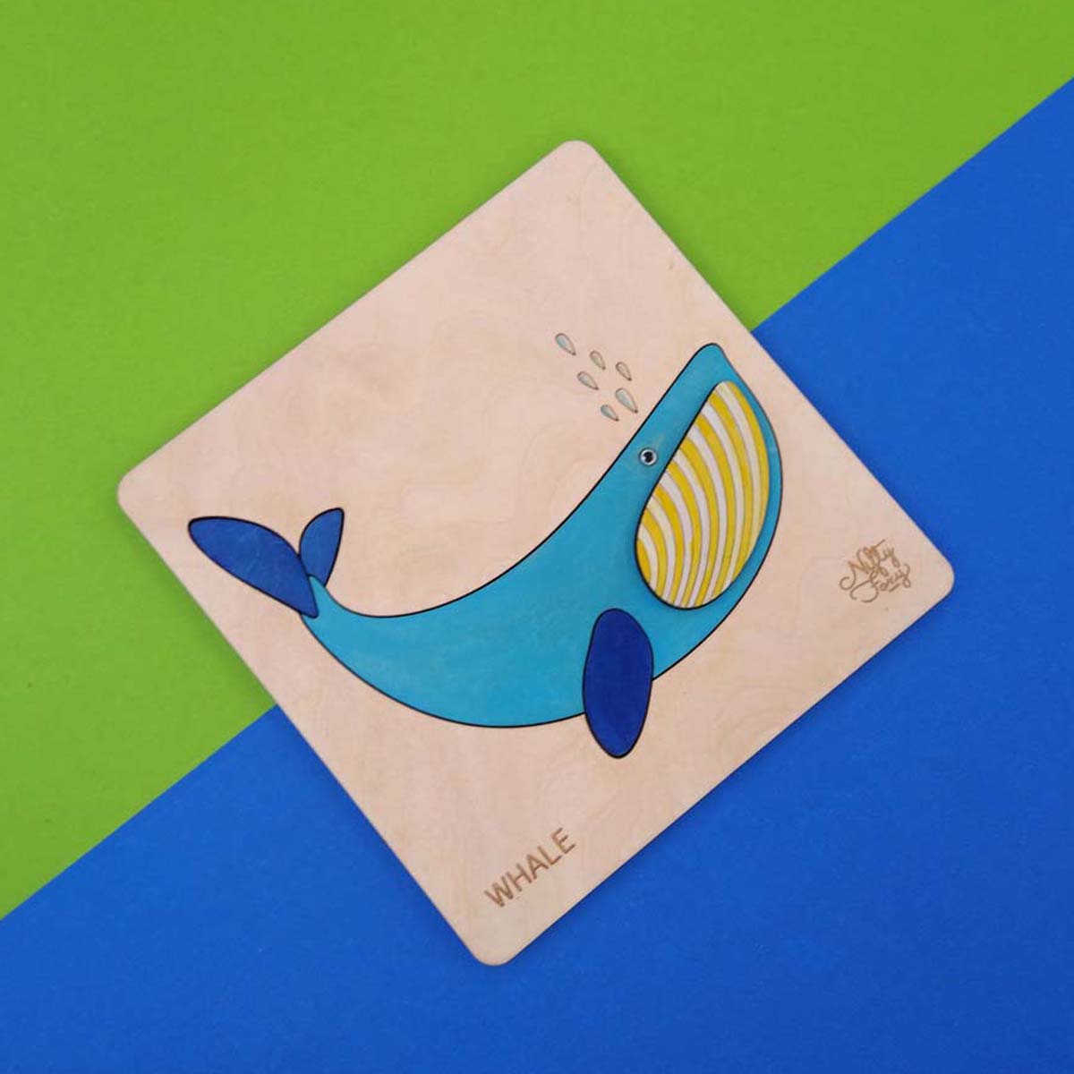 Wooden Whale Puzzle
