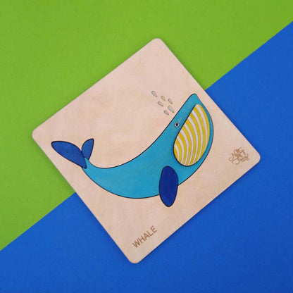 Wooden Whale Puzzle