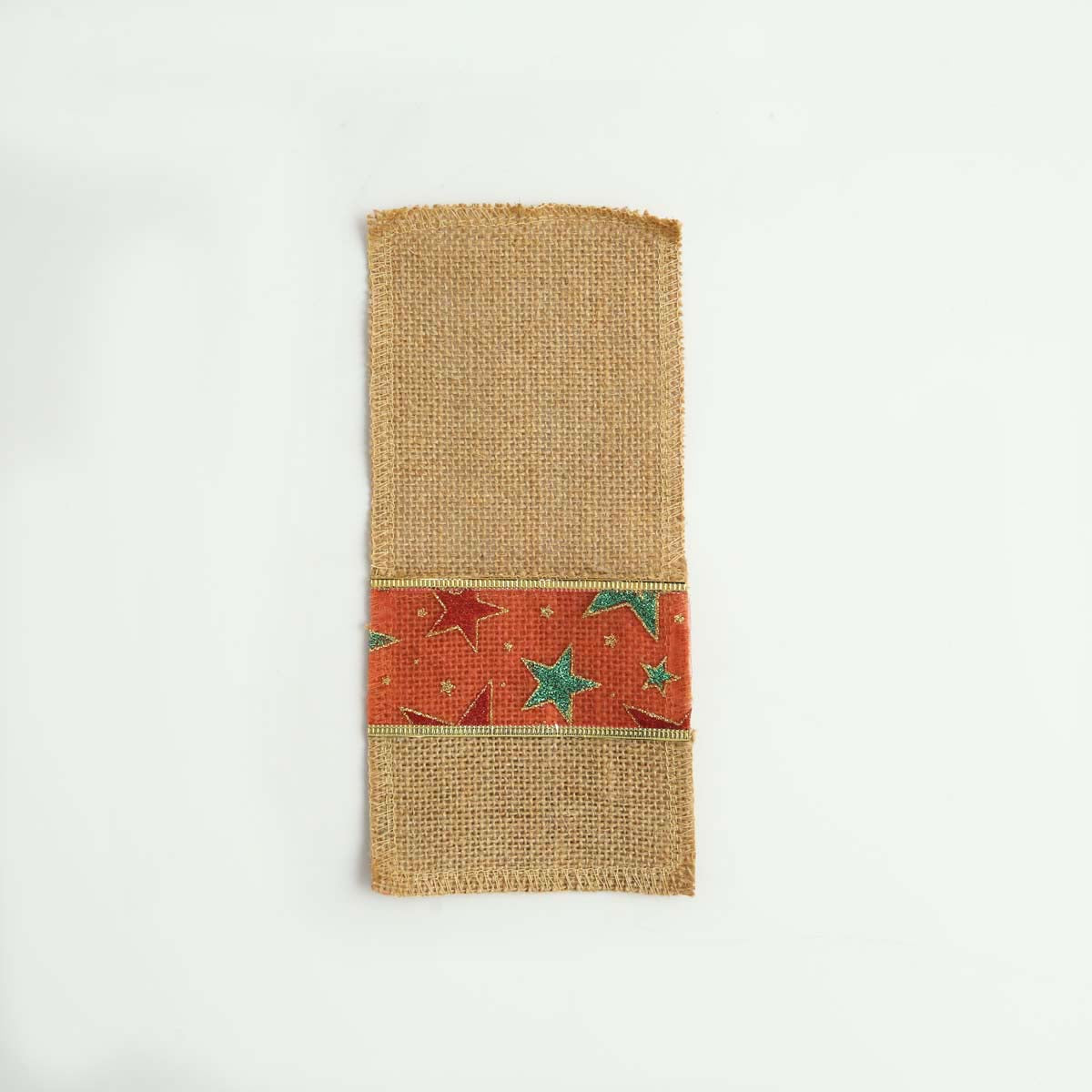 Burlap Christmas Cutlery Holder Set