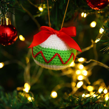 White Crochet Christmas Bauble