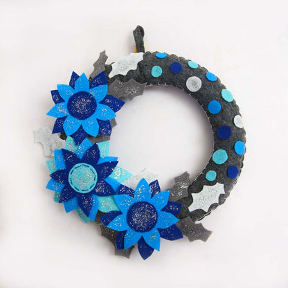 Blue Christmas Wreath