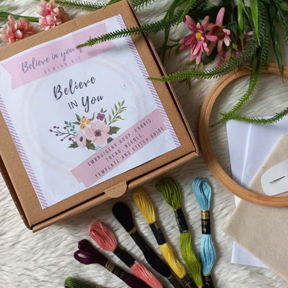 Believe In You' Embroidery Kit