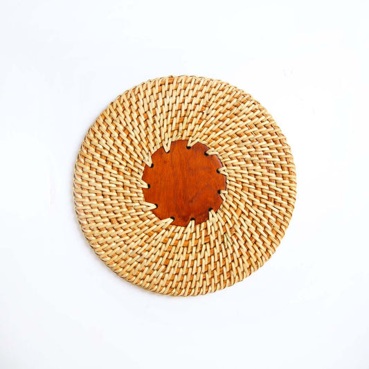 Orange Cane Table Mat