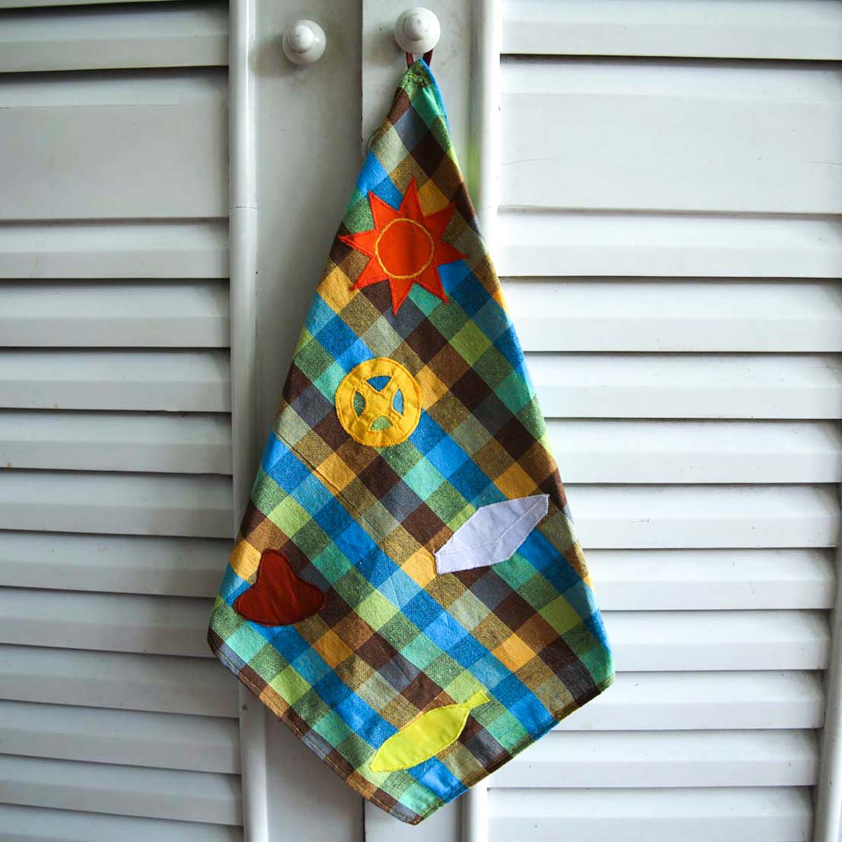 Blue Checked Handloom Napkin