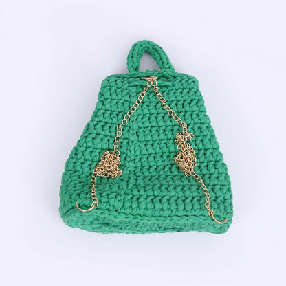 Gorgeous Green Crochet Backpack
