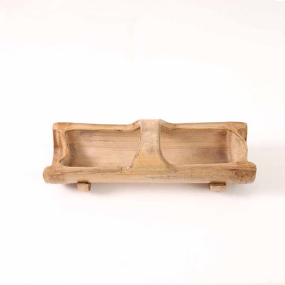 Bamboo Food Storage Container With Handle and Stand