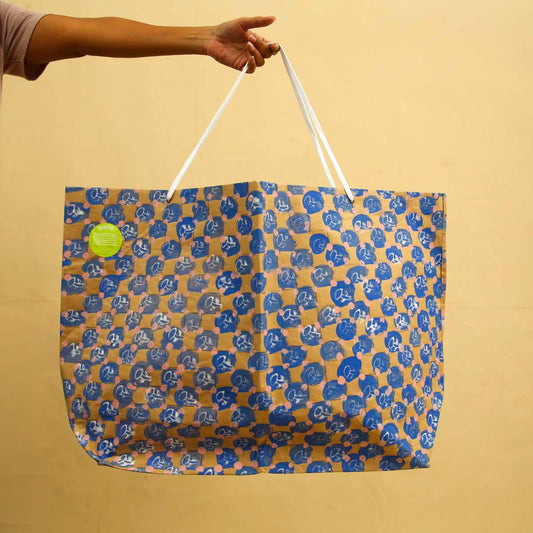 Blue Checks Gift Bag