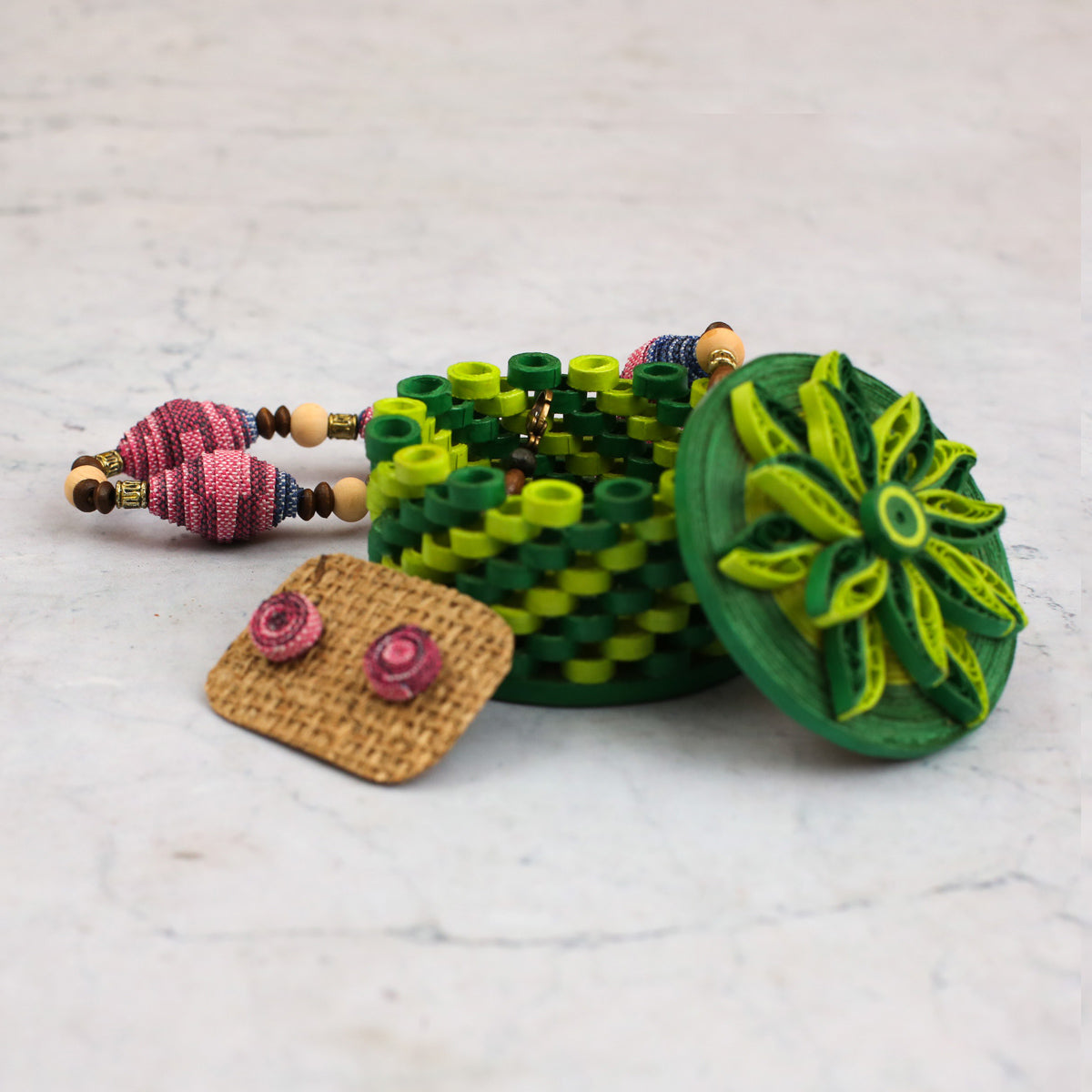 Small Fern Paper Jewellery Box