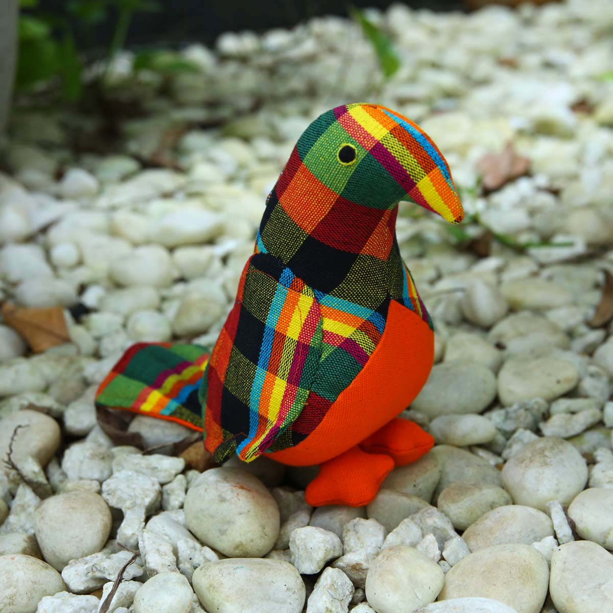 Orange Parrot Handloom Soft Toy