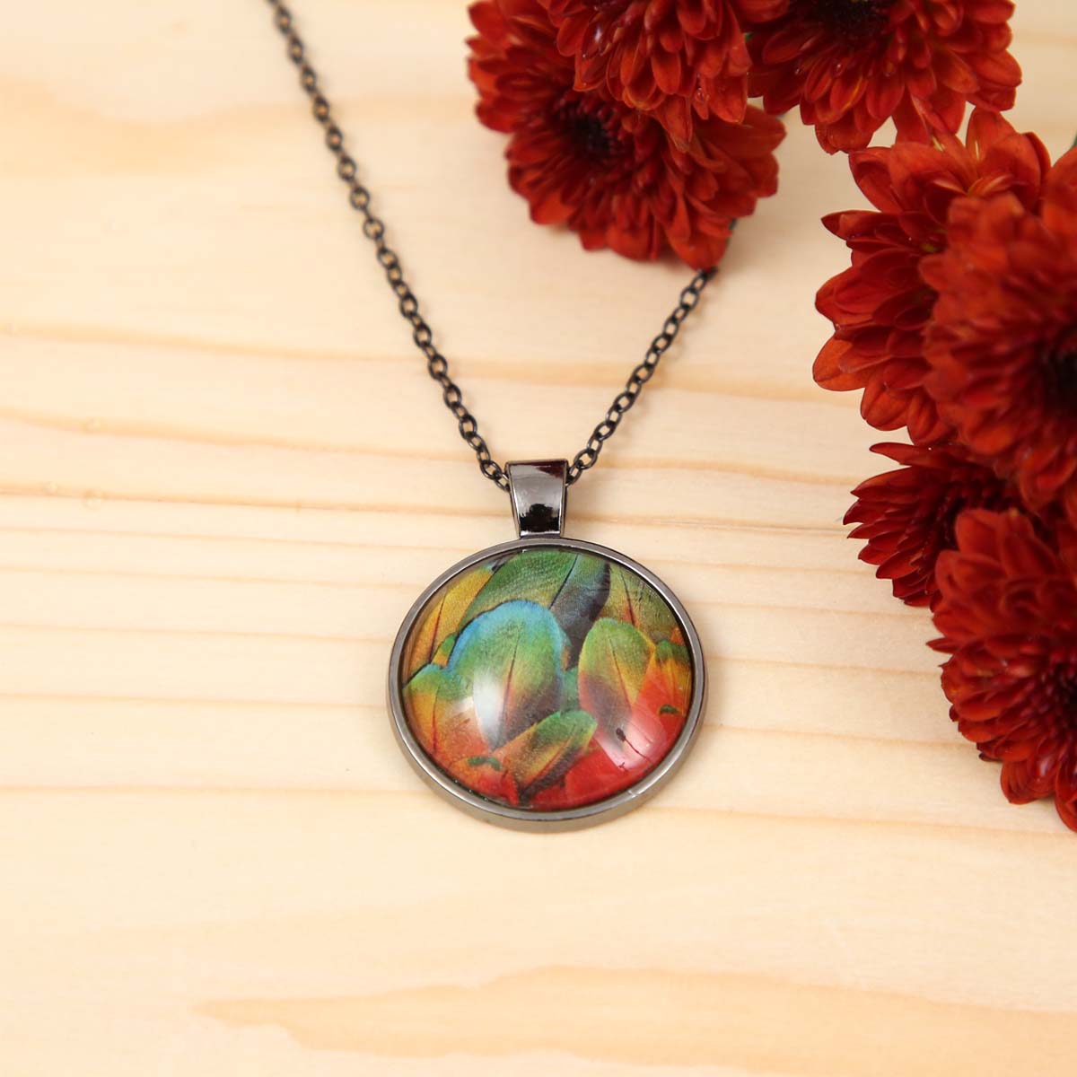 Tropical Palms Necklace