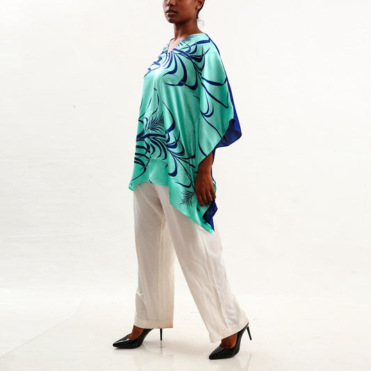 Whirl Silk Batik Top
