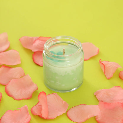 Citronella Flower Glass Candle