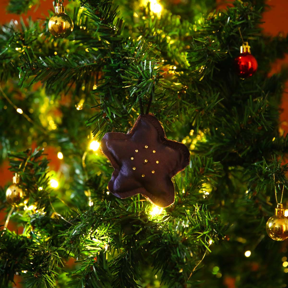 Purple Star Tree Ornament