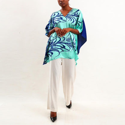Whirl Silk Batik Top