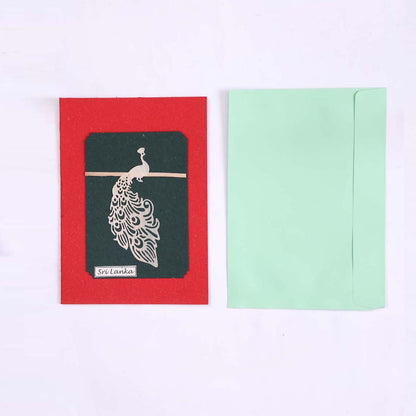 Majestic Peacock Card