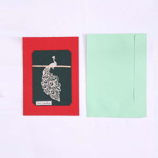 Majestic Peacock Card