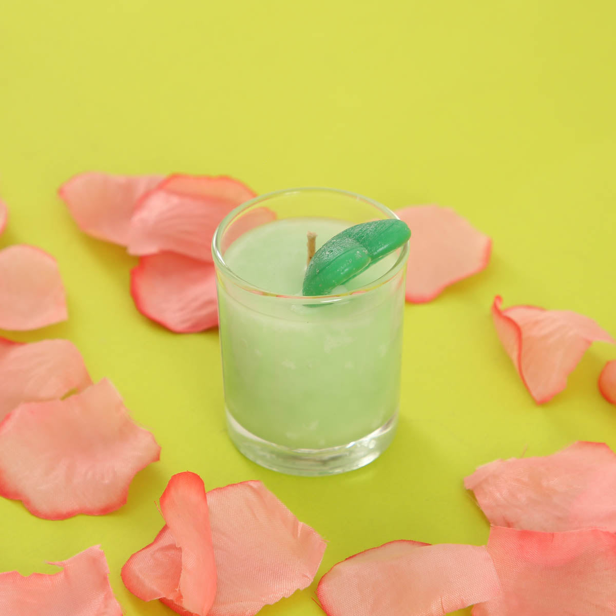 Citronella Heart Glass Candle