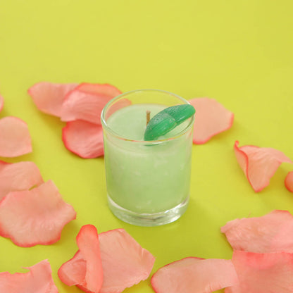 Citronella Heart Glass Candle