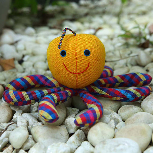 Yellow Octopus Handloom Soft Toy