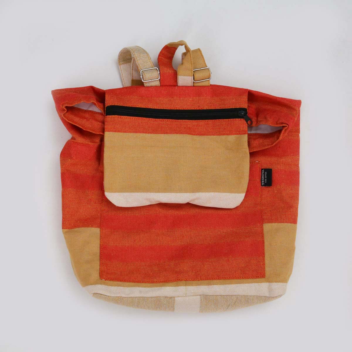 Tangerine Handloom Cord Rucksack