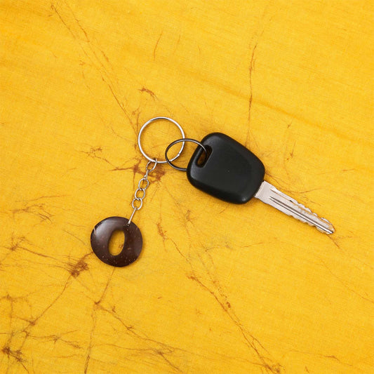 O Coconut Shell Key Tag