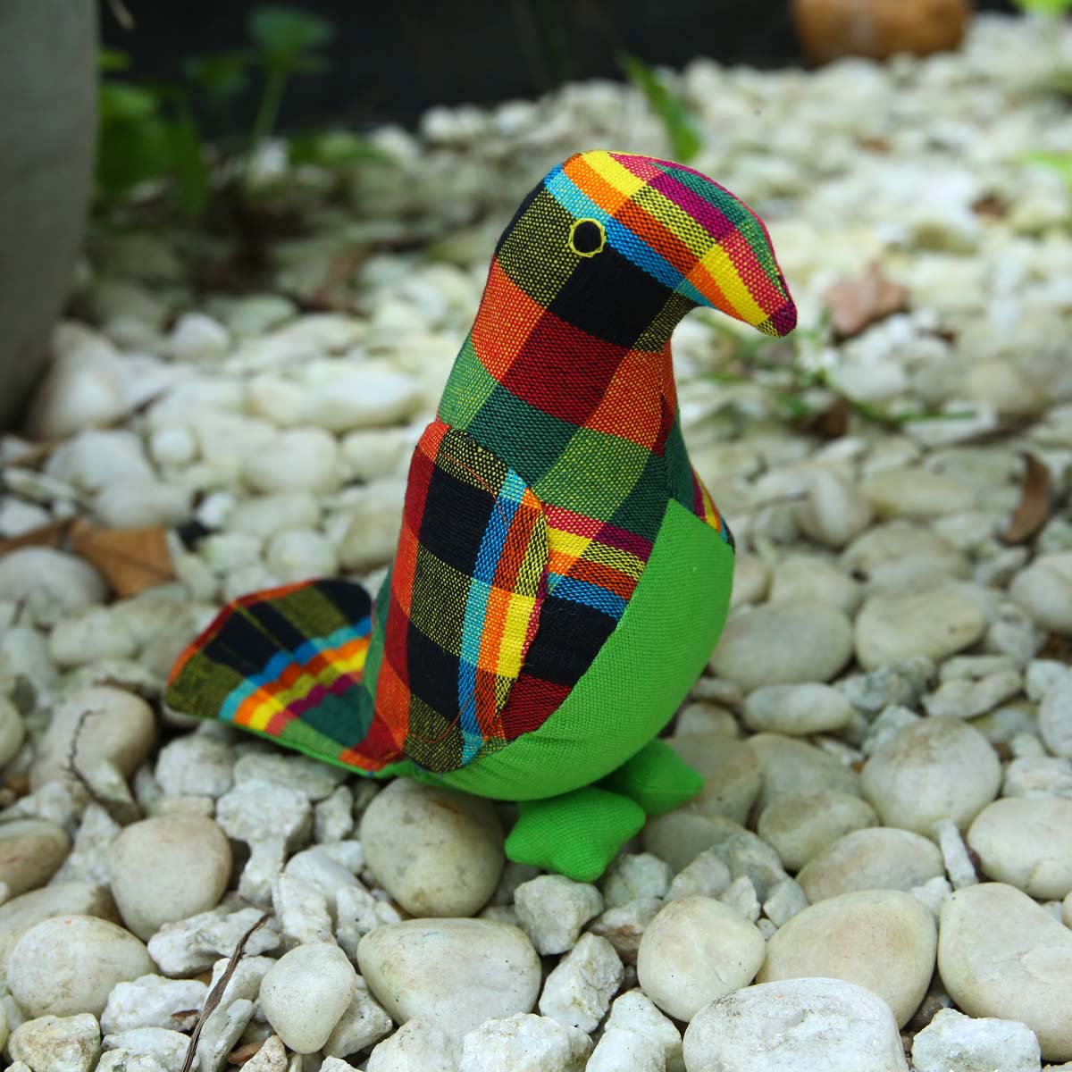 Green Parrot Handloom Soft Toy