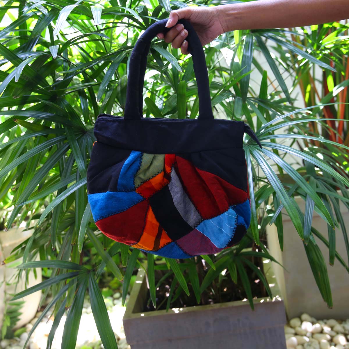 Handloom Patchwork Bag