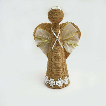 Burlap Thread Angel Ornament