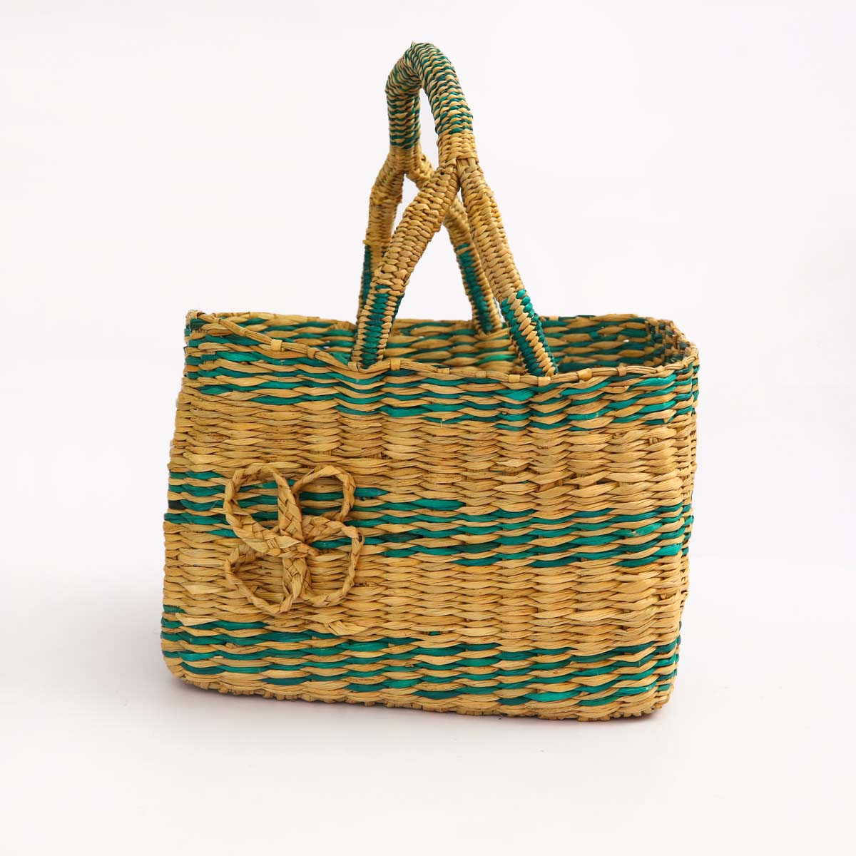 Turq Reed Bread Basket