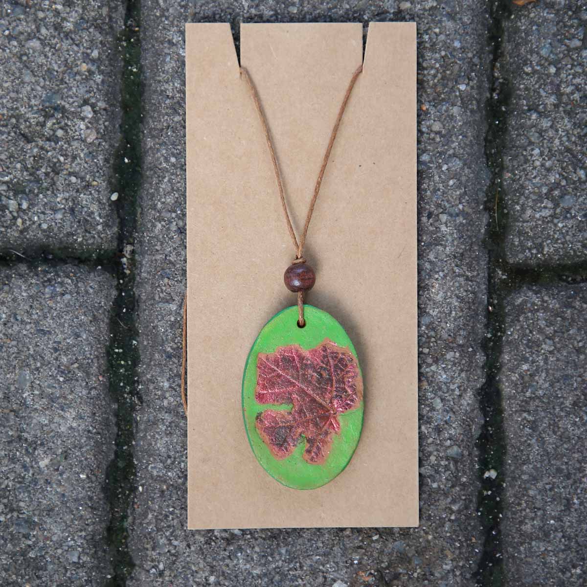 Leaf Imprint Necklace