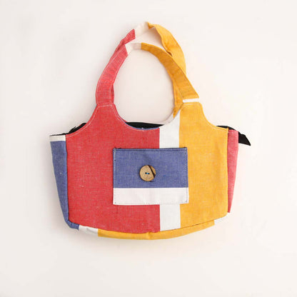 Pastel Handloom Handbag