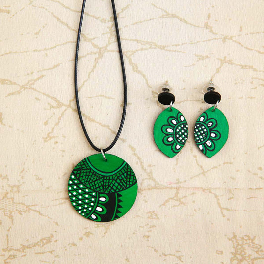 Greenery Jewellery Set