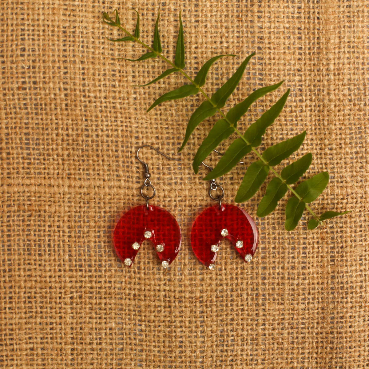 Bejeweled Resin Earrings