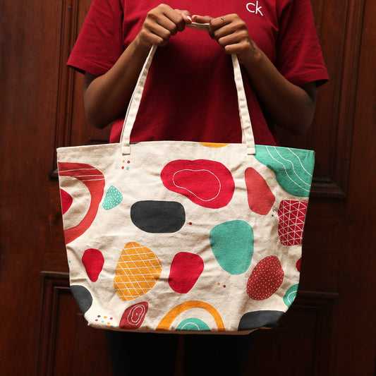 Pastel Print Tote