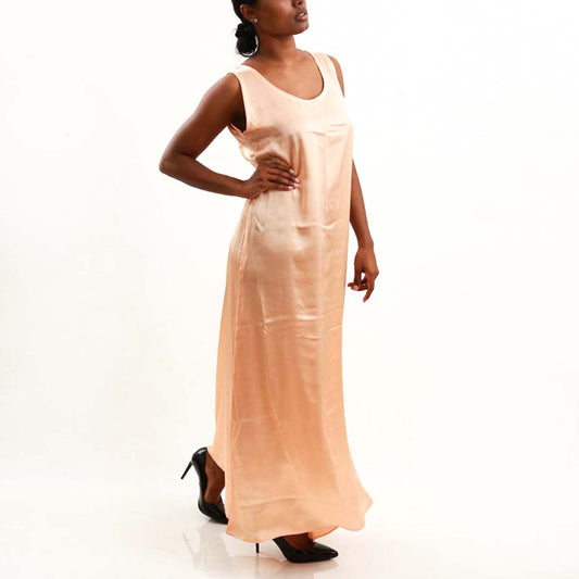 Peach Silk Dress