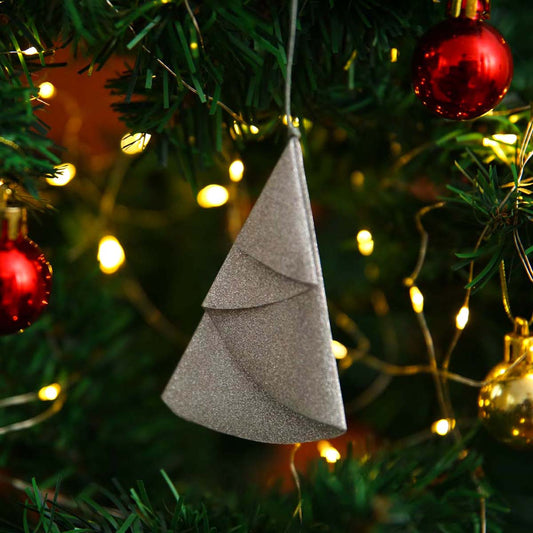 Silver Paper Tree Ornament