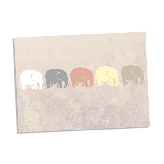 herd of elephants Greeting Card