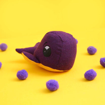Purple Whale Soft Toy