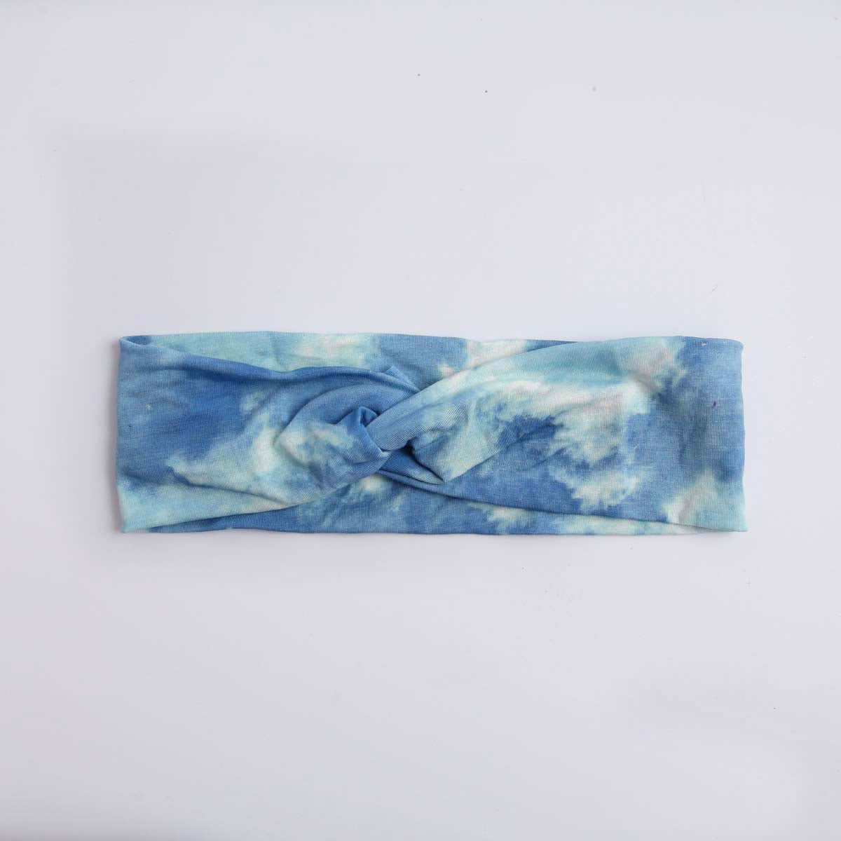 Blue Stretchy Tie Dye Head Band
