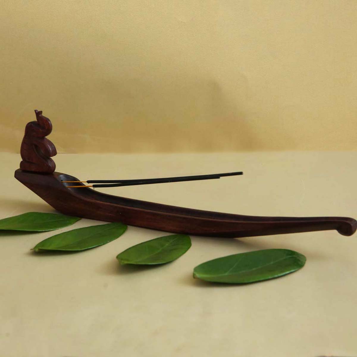 Elephant Wooden Incense Stick Holder