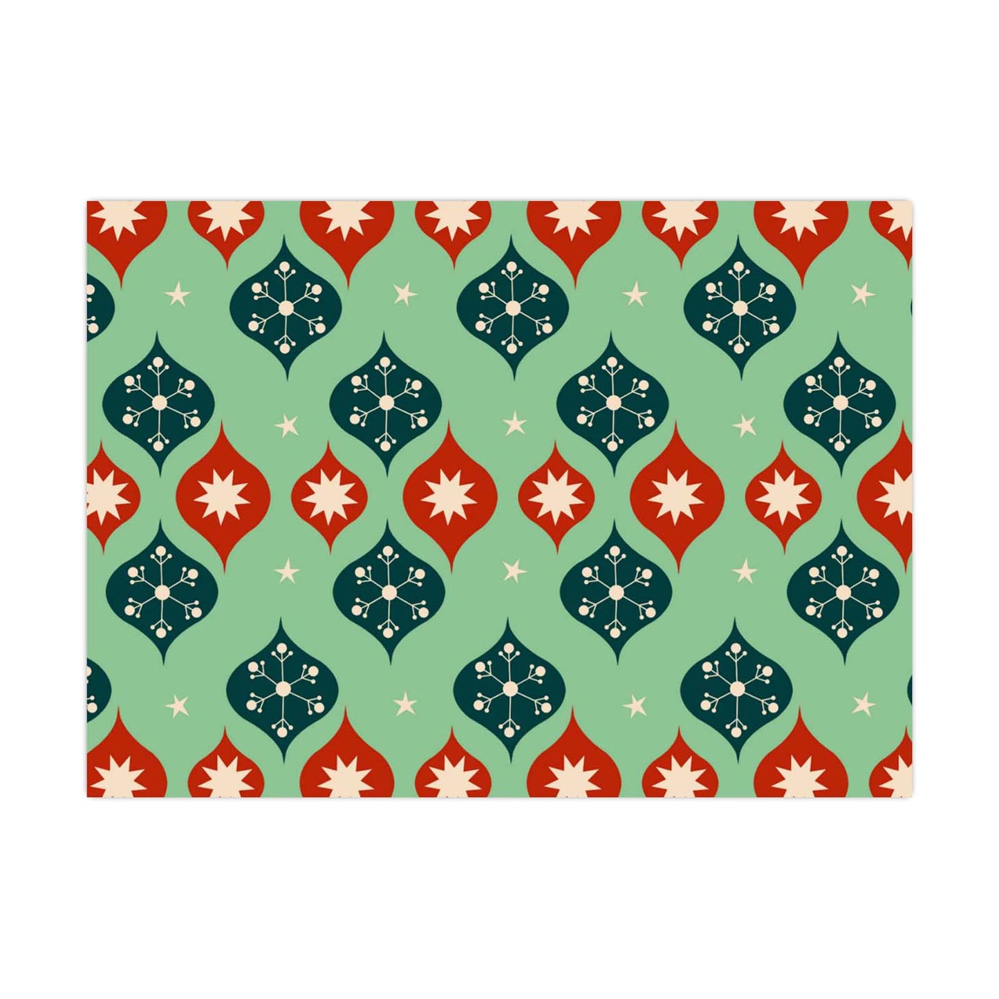 Baubles Christmas Card