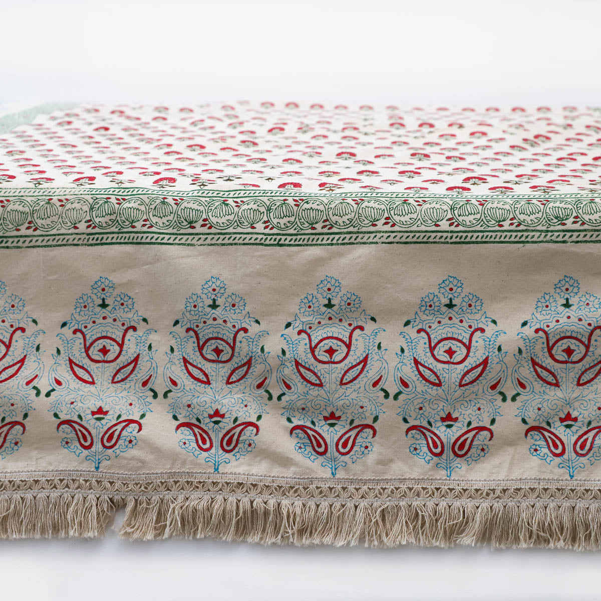 Paisley Block Printed Table Cloth