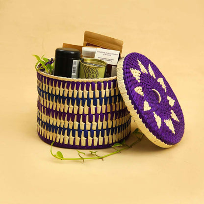 Purple Palmyra Storage Box