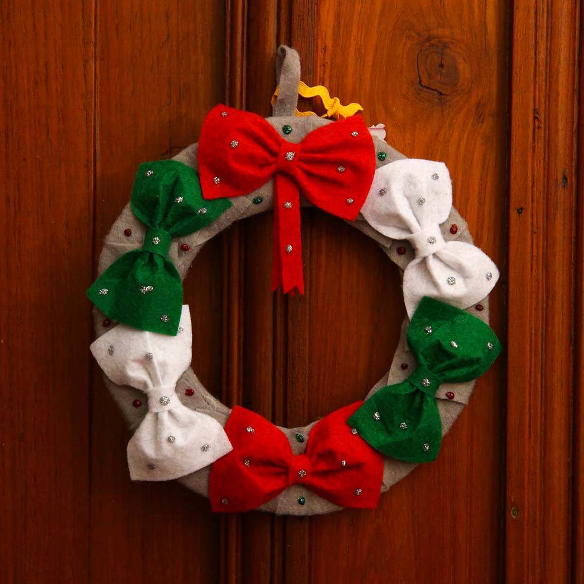 Festive Bow Christmas Wreath