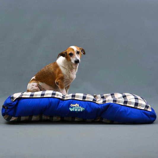 Checked Pet Bed - Large